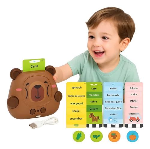 Tarjetas de aprendizaje diseño CapiBara